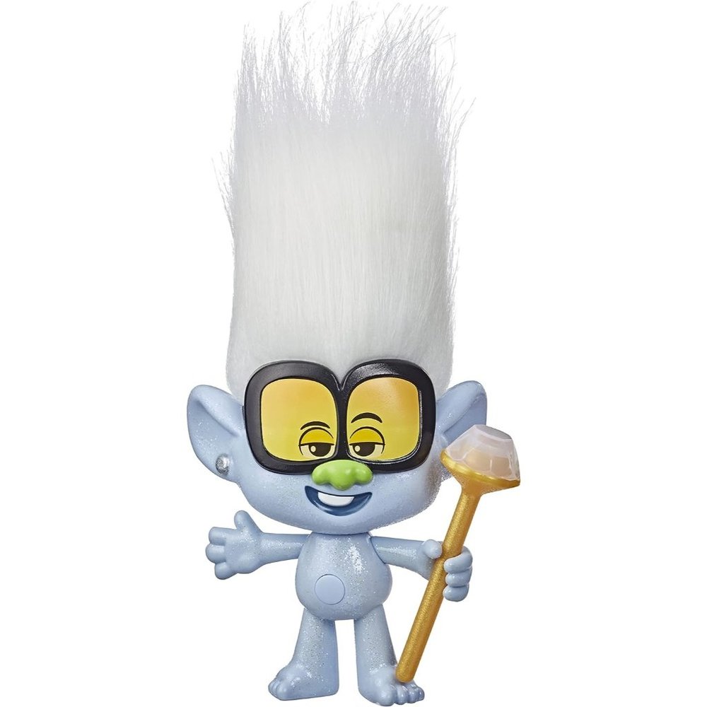 Kids Rappin Tiny Diamond Doll with Scepter and Fun Troll Hair